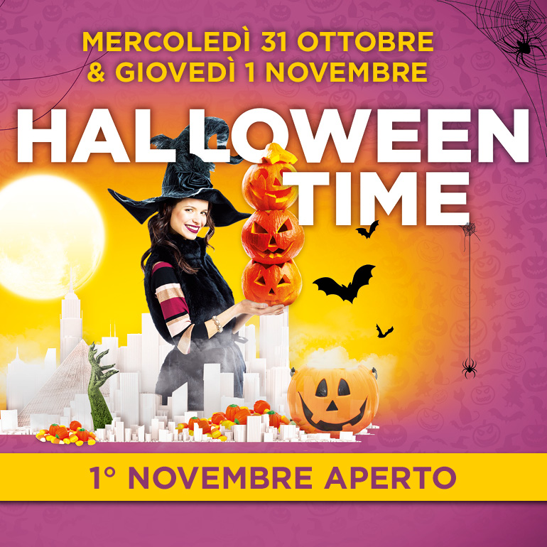 Halloween Time! Mercoledì 31 ottobre e giovedì 1°novembre grande festa a Città Fiera